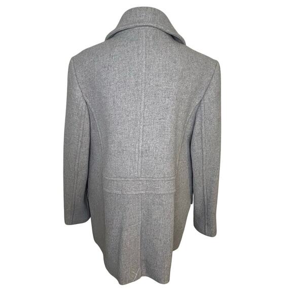 Talbots new without tags gray wool blend lined pea coat size 16 - Picture 7 of 16